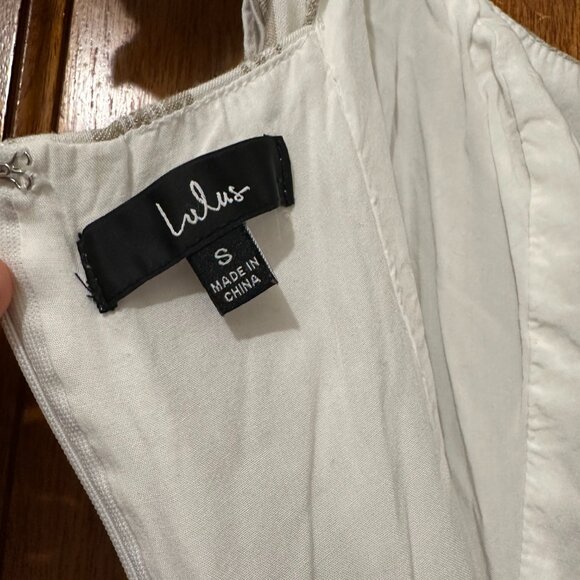 Mediterranean Moves White Striped Flutter Sleeve Midi Dress - Picture 3 of 4